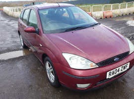 Ford Focus, 2004 (04) Red Hatchback, Automatic Petrol, 93,447 miles