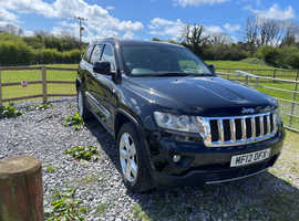 Jeep Grand Cherokee, 2012 (12) Black Estate, Automatic Diesel, 91,356 miles