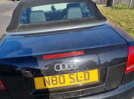 Audi A4, 2008 (08) Black Convertible, Manual Diesel, 146,949 miles