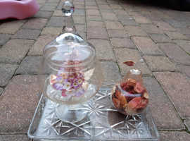 Glass Flower & Pot Pouri Display Vessels