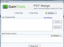 Merge Several PST Files into One Strong Document with GainTools Software