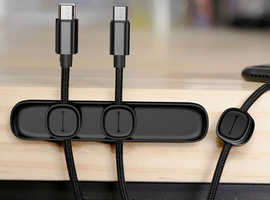 Tidy Up Your Workspace with Magnetic Cord Holders!