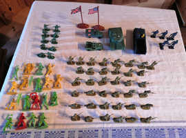 Vintage, WW2 Plastic Soldiers, Cowboys & Indians, Tank, Truck, Boat, Toys
