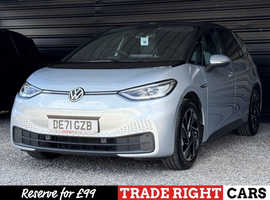 Volkswagen ID3, 2021 (71) Silver Hatchback, Automatic Electric, 28,182 miles