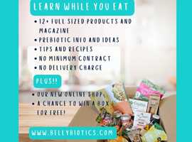 BellyBiotics - Supporting you and your gut health. Tasty, prebiotic, educational, eco friendly, natural food boxes.