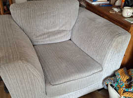 2 x Grey armchairs