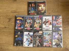 Retro psp 10 games & 2 movies grand theft auto & Star Wars Battlefront 2 & many more