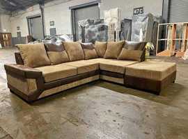 Brand New Large Corner L Shape 5 Seater Dino Sofa For Sale