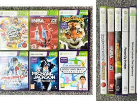 Xbox 360 Kinect Games (6 Games bundle) Great titles - Only £10 (games not sold separately) (Reduced)