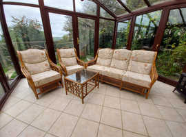 Excellent condition, four piece conservatory furniture