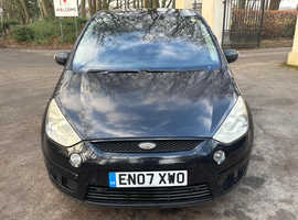 Ford S-Max, 2007 (07) Black MPV, Manual Diesel, 196,766 miles
