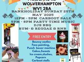 Carboot  & Funday   May Bank holiday Eastfield Wolverhampton