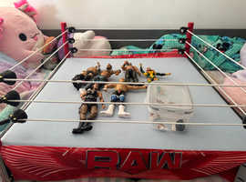 WWE Raw Real Scale Wrestling Ring Playset W/ Rhea Ripley Ultimate Edition Exclusive Figure £100