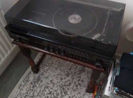 Panasonic music centre and two Sony speakers.