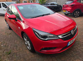Vauxhall Astra, 2016 (16) red hatchback, Manual Petrol, 90,000 miles