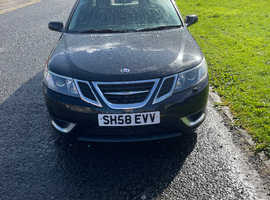 Saab 9-3, 2009 (58) black estate, Semi auto Petrol, 116,000 miles