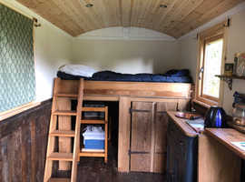 SHEPHERD'S HUT.  Off grid extra accomodation. Glamping Pod.
