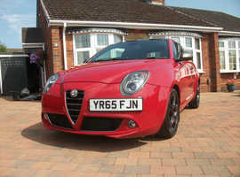 Alfa Romeo Mito Q V Line Twin Air Turbo, 2015 (65) Red Hatchback, Manual Petrol, 74,696 miles