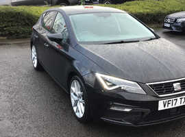 Seat Leon, 2017 (17) Black Hatchback, Manual Diesel, 57,095 miles