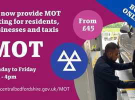 Central Bedfordshire Council brand new MOT testing stations now open!!!