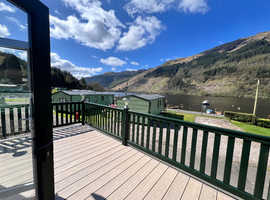 Holiday Home in Argyll. Patio Doors and Loch View. Immaculate Condition! 2024 Site Fees Included