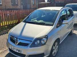 Vauxhall Zafira, 2007 (07) Silver MPV, Manual Petrol, 102,633 miles