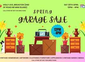 Spring Garage Sale, Breaston, Derbyshire - Sat 20th April 2024