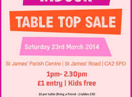 Table Top Sale - Carlisle - Saturday 23/03/24