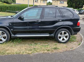 BMW X5, 2005 (05) Black Estate, Automatic Petrol, 158,392 miles
