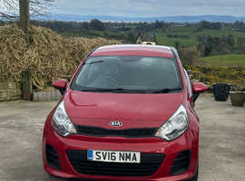 Kia Rio, 2016 (16) Red Hatchback, Manual Diesel, 73,700 miles