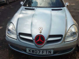 Mercedes Slk, 2007 (07) Silver Convertible, Automatic Petrol, 49,870 miles