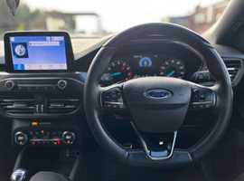 Ford Focus, 2020 (20) black hatchback, Manual Petrol, 37,000 miles