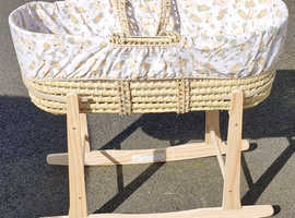 Clair de lune moses basket and stand