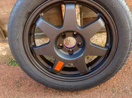 Space saver tyre on alloy rim