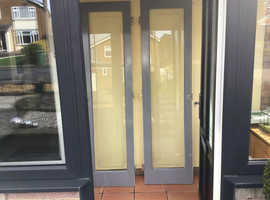 Doors with glazing, see photo