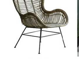 Trendy Pair of Rattan Chairs - almost new!