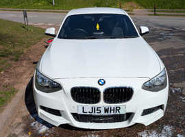 BMW 1 series, 2015 (15) White Hatchback, Manual Diesel, 82,043 miles