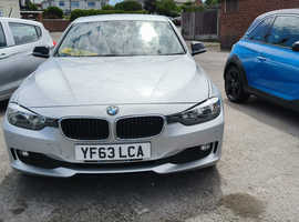 BMW 3 Series, 2013 (63) Silver Saloon, Automatic Diesel, 117,705 miles