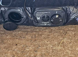 Double airbed with electric pump