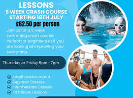 Adult swim lesson 5-week crash course