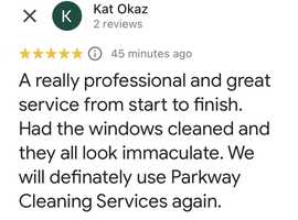 Contact Parkway Cleaning Services now if you need a reliable, local business.