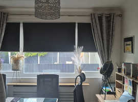 Crushed velvet curtains