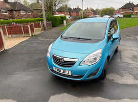 Vauxhall Meriva, 2011 (61) Blue MPV, Manual Petrol, 50,000 miles