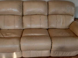 3 and 2 seater leather sofas