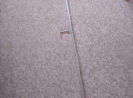 Chrome extendable curtain pole