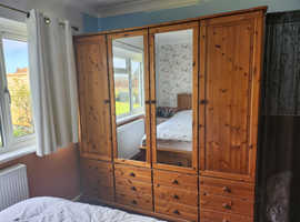 Solid pine wardrobe for sale