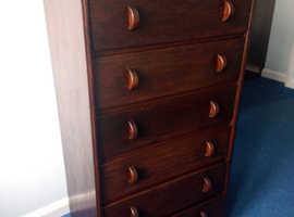 Antique 6-chest of draws, well cared for french polished.