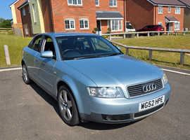 Audi A4, 2003 (52) Blue Saloon, Manual Diesel, 131,508 miles