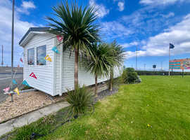 3 bedroom sited static caravan for sale beach location - North Wales