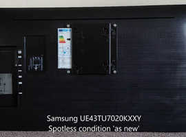 Samsung UE43TU7020KXXU 4K Smart 43" TV - The best £150